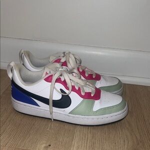 Nike Kids Sneakers White Pink Green Blue